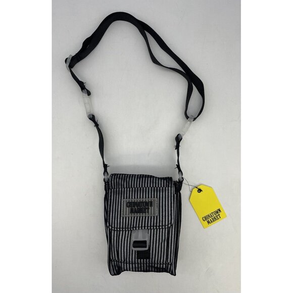 Chinatown Market Striped Small Reflective Accessory Cellphone Crossbody Mini Bag - Picture 2 of 10